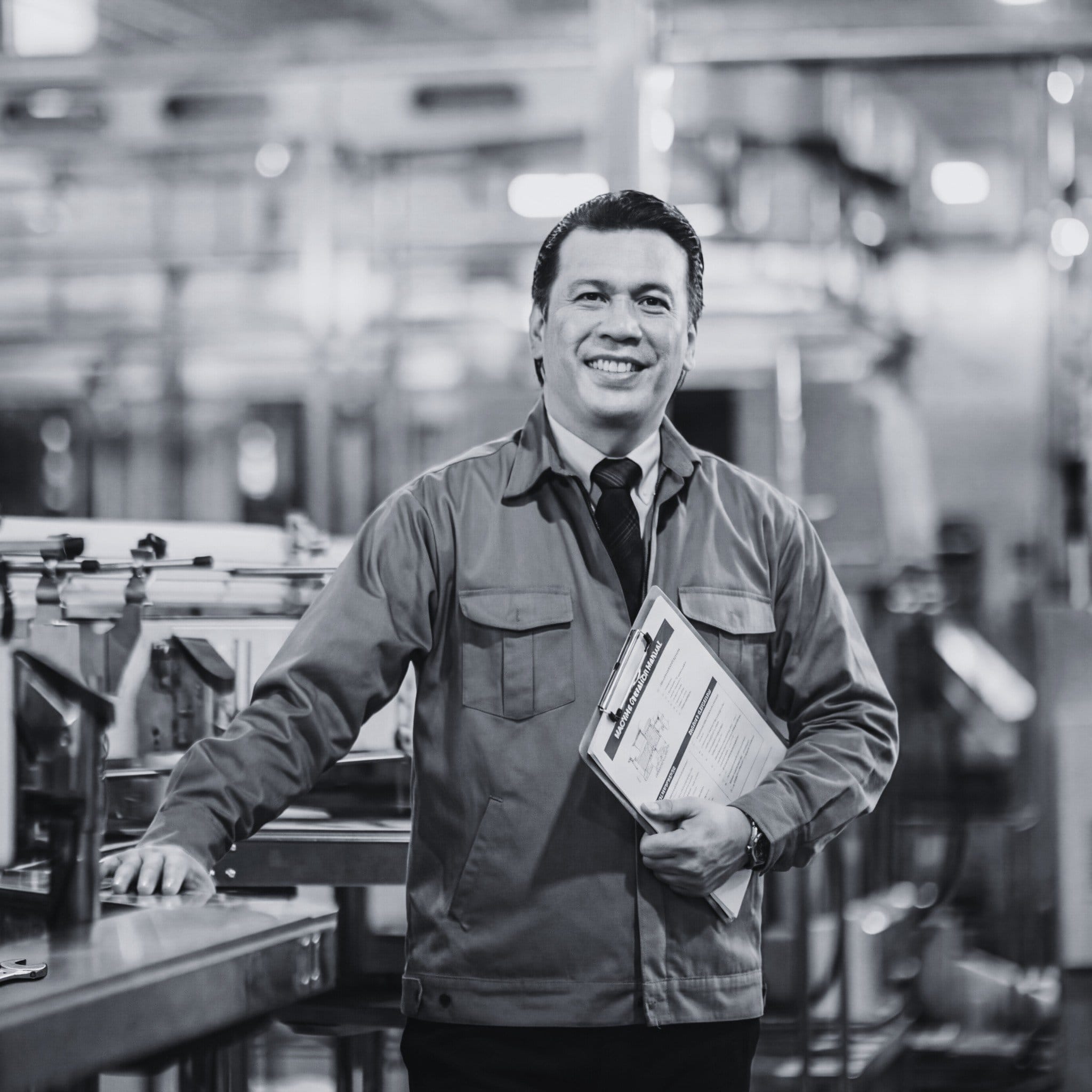 A business owner on his factory floor
